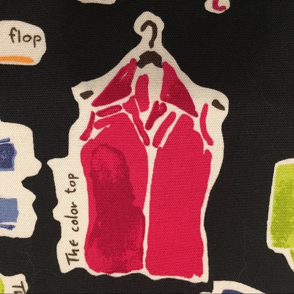 Vintage Valerie Stevens Graphic Skirt Sz 8P Black Multi Neon A-line Wardrobe Art - Picture 4 of 8